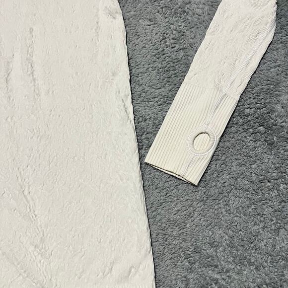 Lululemon Rest Less Hoodie Womens 6 Long Sleeve Performance Shirt Off White - Picture 3 of 8